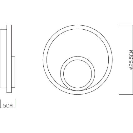 Globo - LED Kinkiet LED/16W/230V 3000K