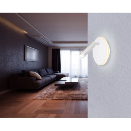 Globo - LED Reflektor ścienny LED/6W + LED/1W/230V
