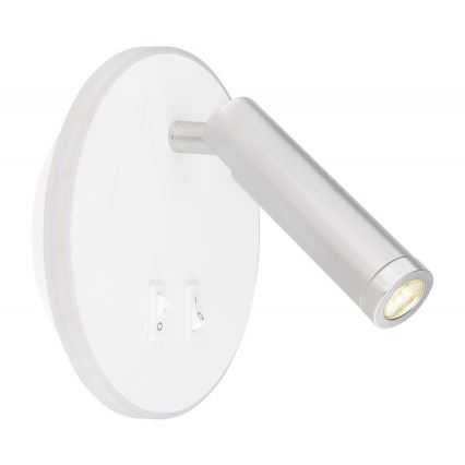 Globo - LED Reflektor ścienny LED/6W + LED/1W/230V