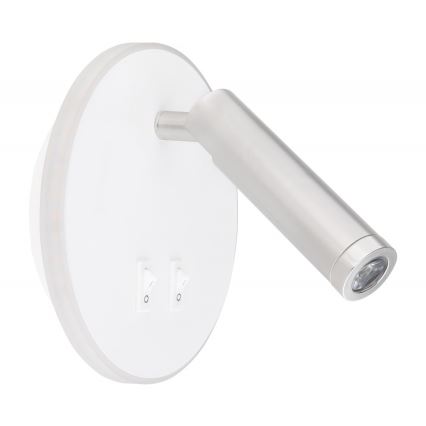 Globo - LED Reflektor ścienny LED/6W + LED/1W/230V