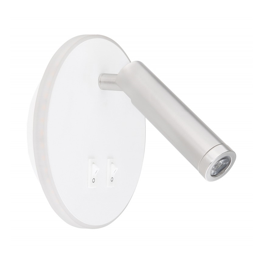 Globo - LED Reflektor ścienny LED/6W + LED/1W/230V