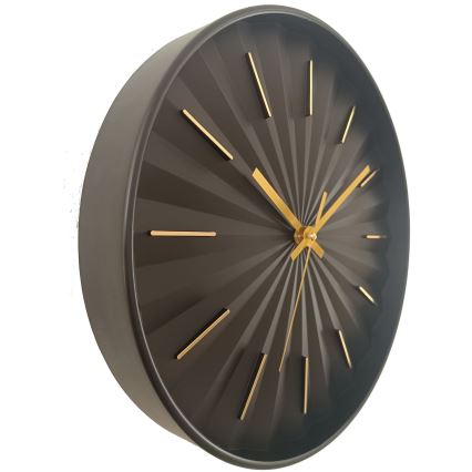 Globo - Zegar ścienny Ø 30,5 cm 1xAA czarny