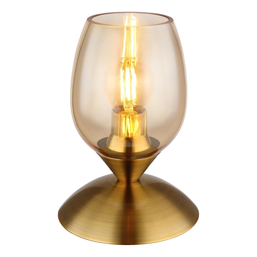 Globo - Dotykowa lampa stołowa 1xE14/25W/230V mosiądz