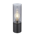 Globo - Dotykowa lampa stołowa 1xE27/25W/230V śr. 9 cm czarna