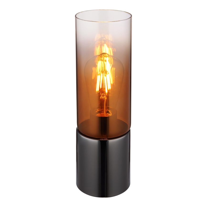 Globo - Dotykowa lampa stołowa 1xE27/25W/230V śr. 9 cm czarna/miedź
