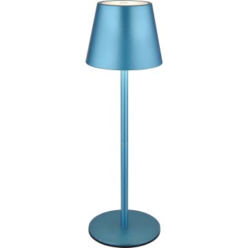 Globo - dotykowa, ściemnialna, ładowalna zewnętrzna lampka stołowa 3 w 1 LED/3W/5V 3000/4000/5000K IP54 1800 mAh niebieska