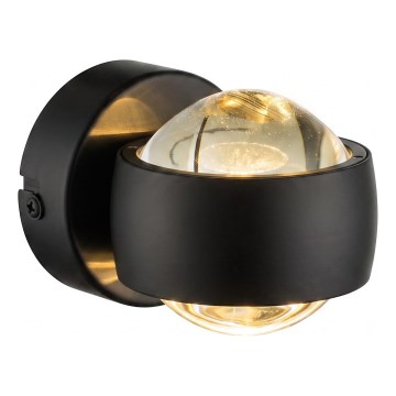 Globo - Kinkiet LED 7 W, 230 V, 3000 K, czarny