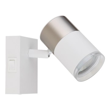 Globo - Kinkiet punktowy 1xGU10/25W/230V biały/matowy chrom