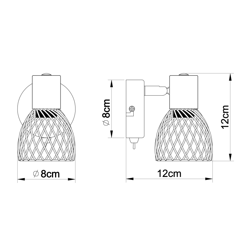 Globo - Kinkiet punktowy 1xE14/40W/230V