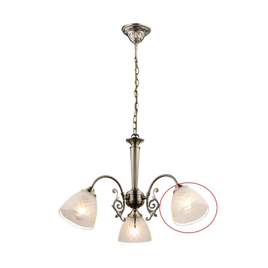 Globo - Klosz zamienny do żyrandola TIALDA E14 śr. 13,5 cm