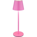Globo - Ładowalna, dotykowa, ściemnialna lampa stołowa na zewnątrz 3 w 1 LED/3W/5V 3000/4000/5000K IP54 1800 mAh różowa
