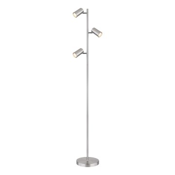 Globo - Lampa podłogowa 3xGU10/5W/230V matowy chrom