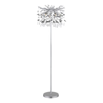 Globo - Lampa podłogowa 5xE14/40W/230V srebrna