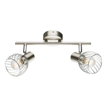 Globo - Lampa punktowa 2xE14/40W/230V matowy chrom