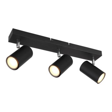 Globo - Lampa punktowa 3xGU10/35W/230V czarna