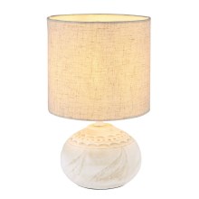Globo - Lampa stołowa 1xE14/40W/230V beżowy/keramika