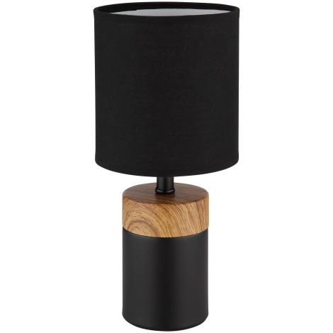 Globo - Lampa stołowa 1xE14/40W/230V czarny/drewno