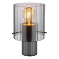 Globo - Lampa stołowa 1xE27/40W/230V śr. 14 cm szara