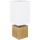 Globo - Lampa stołowa 1xE27/7W/230V biała/brązowa