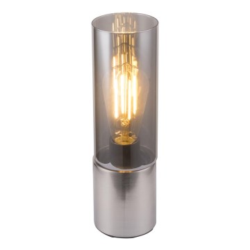Globo - Lampa stołowa dotykowa 1xE27/25W/230V śr. 9 cm matowy chrom