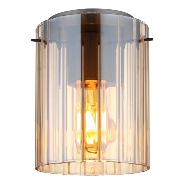 Globo - Lampa sufitowa 1xE27/40W/230V śr. 18 cm brązowa