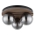Globo - Lampa sufitowa 3xE27/40W/230V Ø 39 cm, brązowa/przydymione szkło