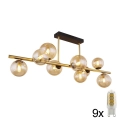 Globo - Lampa sufitowa LED na pręcie 9xG9/3W/230V mosiądz