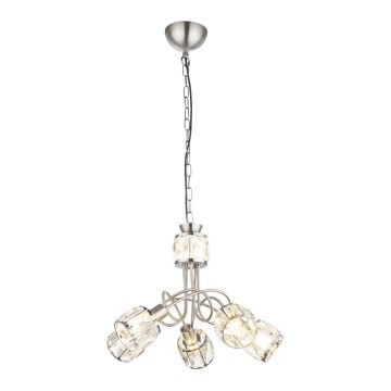 Globo - Lampa wisząca LED na łańcuchu 5xE14/40W/230V + LED/5W
