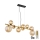 Globo - Lampa wisząca LED na linkach 9xG9/3W/230V mosiądz