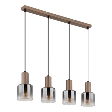 Globo - Lampa wisząca na lince 4xE27/40W/230V