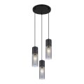 Globo - Lampa wisząca na linkach 3xE27/25W/230V śr. 30 cm czarna