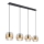 Globo - Lampa wisząca na linkach 4xE27/60W/230V czarny/mosiądz
