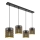 Globo - Lampa wisząca na linkach 4xE27/60W/230V złoto/czarny