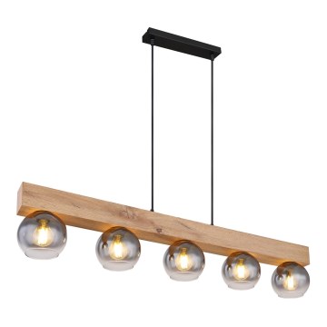 Globo - Lampa wisząca na linkach 5xE27/40W/230V