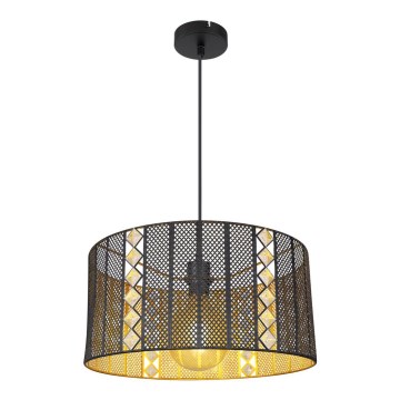Globo - Lampa wisząca na linkę 1xE27/60W/230V złoto/czarny