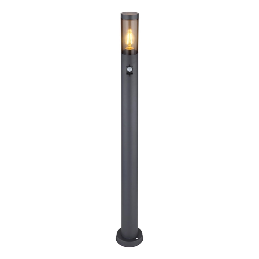 Globo - Lampa zewnętrzna z czujnikiem 1xE27/15W/230V IP44 110 cm czarny