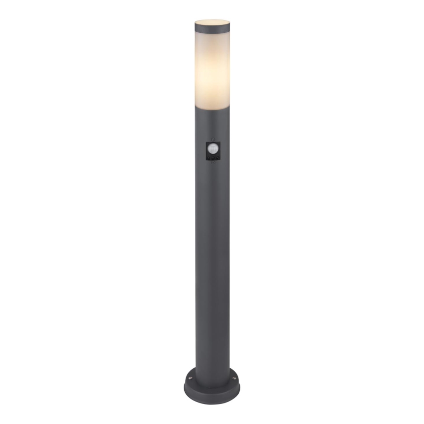 Globo - Lampa zewnętrzna z czujnikiem 1xE27/15W/230V IP44 80 cm antracyt
