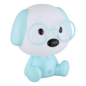 Globo - LED Dziecięca lampka nocna z regulacją jasności, ładowalna LED/1W/5V 500 mAh niebieska
