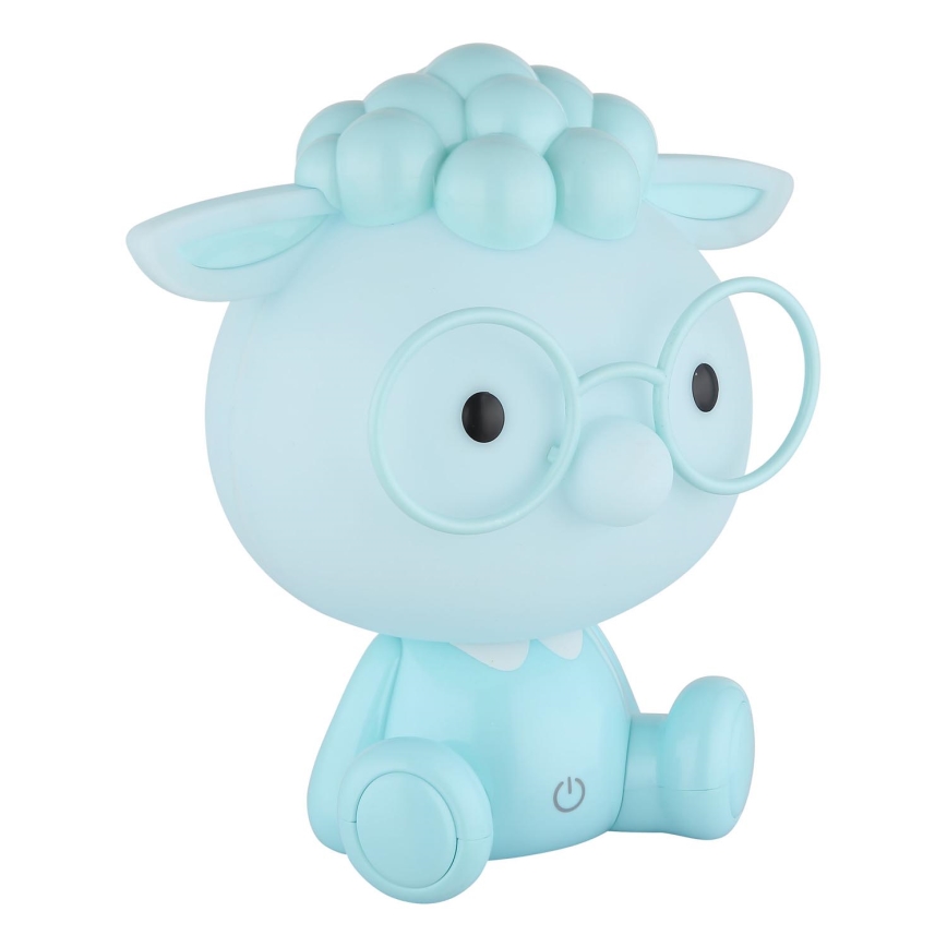 Globo - LED Dziecięca lampka nocna z regulacją jasności, ładowalna LED/1W/5V 500 mAh niebieska