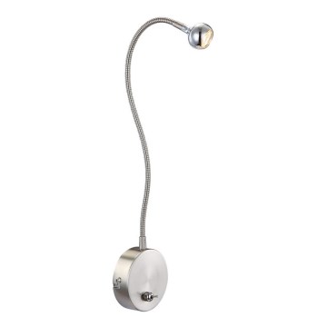 Globo - LED Elastyczna lampka LED/3W/230V chrom błyszczący