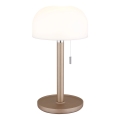 Globo - LED lampka biurkowa z ładowaniem LED/1,5W/3,7V 3000/4200/6000K 1800mAh brązowa