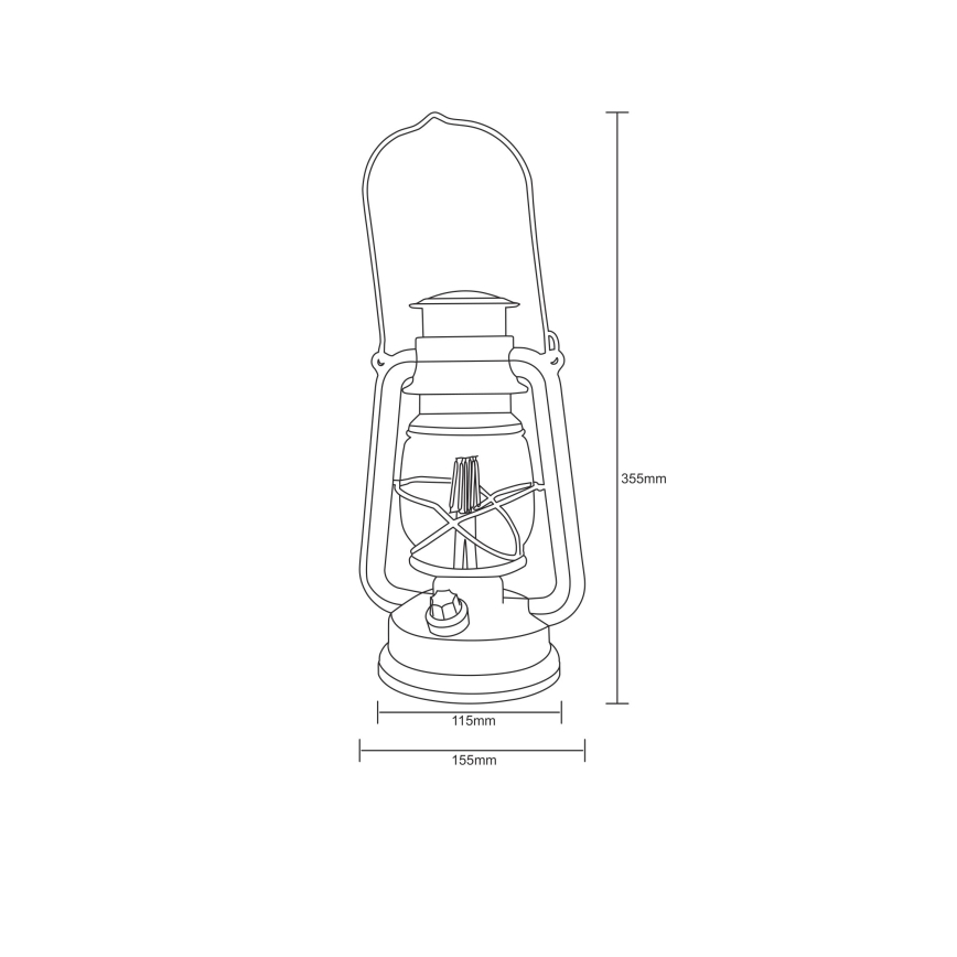 Globo - LED Latarnia dekoracyjna LED/0,5W/3xAA