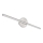 Globo - LED Łazienkowe oświetlenie lustra LED/10W/230V 60,8 cm IP44 chrom błyszczący
