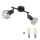 Globo - LED Oświetlenie punktowe 2xE14/6W/230V czarne