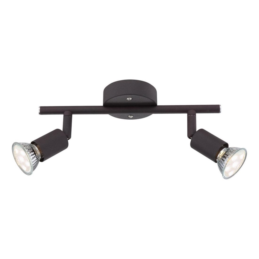 Globo - LED Oświetlenie punktowe 2xGU10/3W/230V czarne