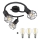 Globo - LED Oświetlenie punktowe 3xE14/6W/230V czarne