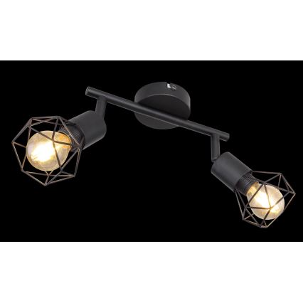 Globo - LED Oświetlenie punktowe 2xE14/6W/230V czarne