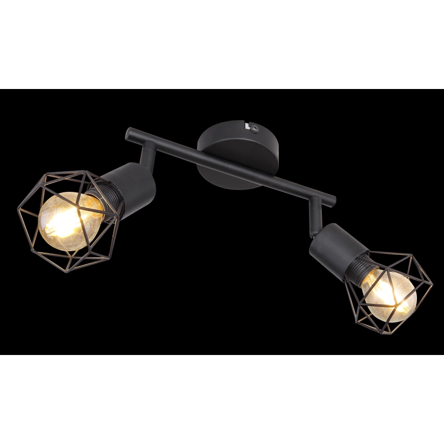 Globo - LED Oświetlenie punktowe 2xE14/6W/230V czarne