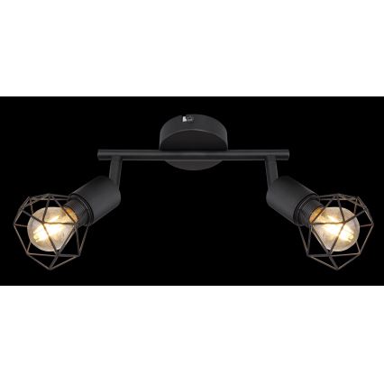 Globo - LED Oświetlenie punktowe 2xE14/6W/230V czarne