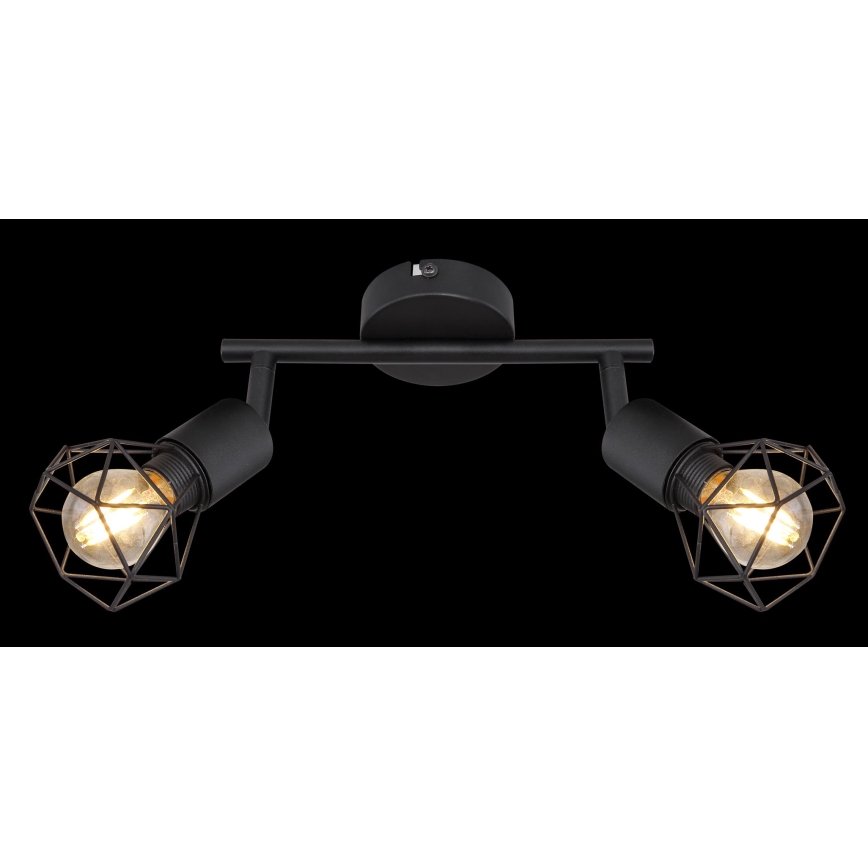 Globo - LED Oświetlenie punktowe 2xE14/6W/230V czarne